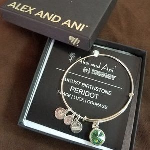 Alex and Ani August peridot bracelet
